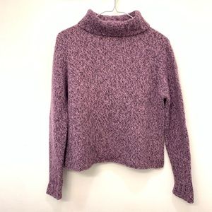 Eileen Fisher purple turtle neck sweater size M